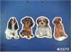 Realistic dog-shaped magnets