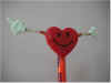 Heart shape smile face pencil top