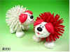 valentine puppy porcupine ball